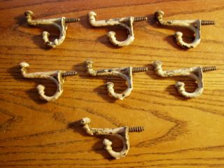 7 - - Vintage screw in Coat double Hook REAL 2