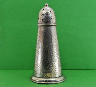 Arts & Crafts Hammered Pewter Caster Shaker 6.  3/4 