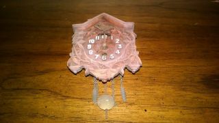 Vintage Lux Minature Cuckoo Clock Made In Usa Can Possible Be Repair