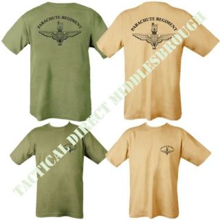 British Army Para T - Shirt Mens S - 2xl Parachute Regiment Paratrooper Airborne