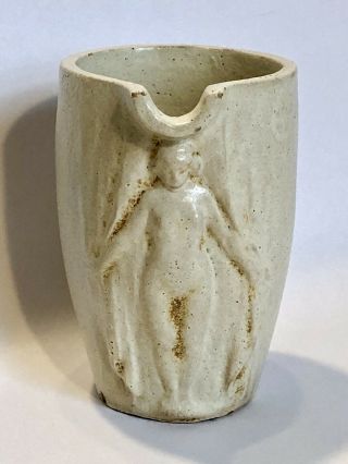 1930s Art Deco Nude Woman Pottery Pitcher Chicago Crucible Co.  Scarce