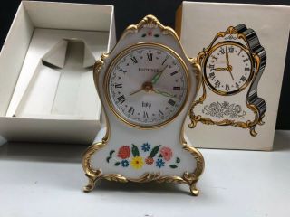 Bucherer Vintage Small Clock With Lador Music Box As Alarm