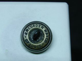 M&O R.  R.  MOBILE & OHIO RAILROAD 16mm NICKEL CUFF/CAP BUTTON J.  W.  LOADER c.  1880 2