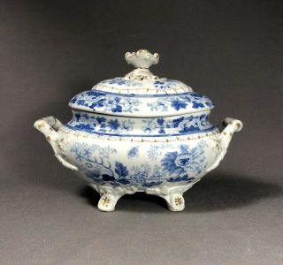 Early 19th Century Hicks And Meigh Staffordshire Pottery Pearlware Tureen