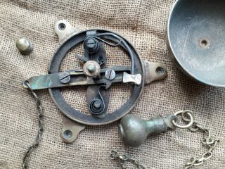 Vintage Brass Door Bell Pull And Chain.  Shop ? Butler?