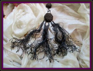 Hdmd Ornate Antique Victorian French Crochet Silk Fine Fringe Tassel Trim