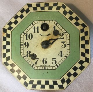 Lux - Keebler Checkered Border Pendulette Clock