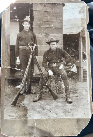 Spanish American War Soldiers Cabinet Photo Armed And Id’ed