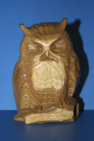 The Wood Carving Of The Owl Ainu Japan 253