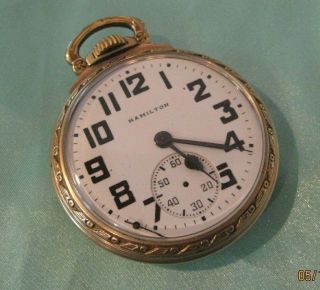 Antique Hamilton Watch Co.  Usa Pocket Watch 992b