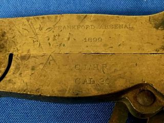 U.  S.  Army Frankford Arsenal 1899 Dated.  30 Cal.  C.  L.  H.  R.  Gang Bullet Mold 3