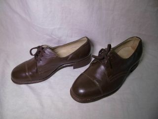 Soviet Russian Army Officer ' s Leather shoes size 41 3
