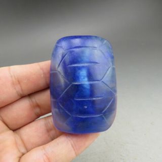 Chinese Jade,  Natural Crystal,  Hongshan Culture,  Turtle Shell,  Pendant F803
