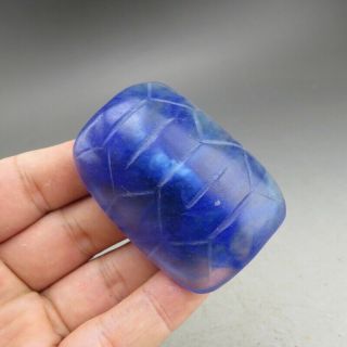 Chinese jade,  natural crystal,  Hongshan culture,  Turtle shell,  pendant F803 2