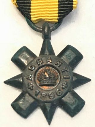 Period Contemporary Victorian Ashanti Star Miniature Medal 1896