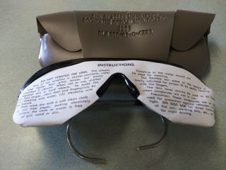 Vintage Sunglasses Us Military Issue - 1982 S475d - Case - Official Issue - Springs Ks