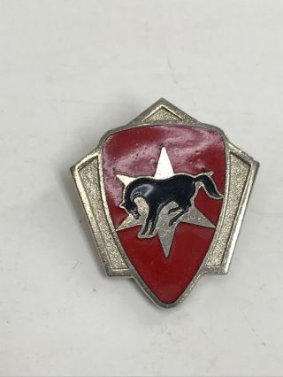 Us Military Lapel Insignia Crest Pin 6th Cavalry Brigade Unit Crest