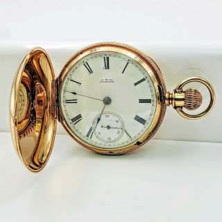 Non - Operational Antique Waltham Ps Bartlett Gold Filled Pocket Watch