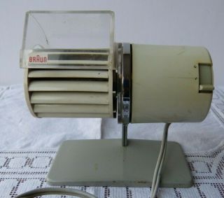 Rare Vintage 1961 Braun Hl1 Desk Fan Spain Modernist 2 Speed
