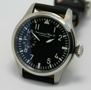 Iwc Schaffhausen Cal 73a Ca 1920 Chronometer Pilot Style Marriage Watch