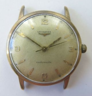 Vintage Longines c.  1960 ' s Automatic Solid 9k Gold Men ' s Wristwatch Cal.  290 6