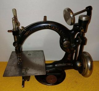 Antique Vtg Willcox And Gibbs Sewing Machine