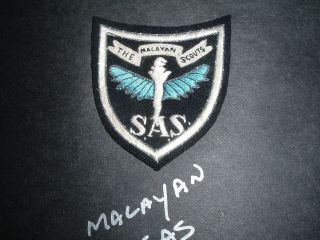 British Sas The Malayan Scouts Shoulder Patch