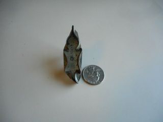 Antique Soldered Tin Miniature " Holly Leaf " Cookie Cutter.  Rare Cookie Cutter