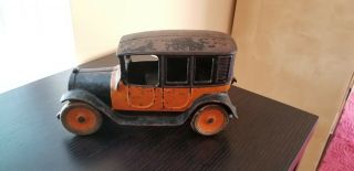 Antique Cast Iron An Arcade Toy No 3 Yellow Cab Co Toy Car