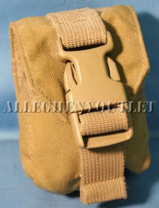 Us Army Military Surplus Molle Coyote Tan Frag Hand Grenade Pouch Marsoc Exc