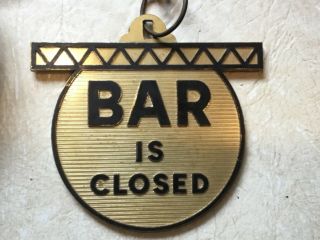 Vintage Spartus Runs Backward Bar Is Open/Closed 50’s Electric Wall Clock 3