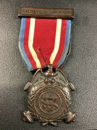 Spanish American War Medal Badge Veteran Award 1800s War Military Army Ribbon