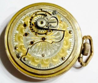 Rare Tutone - 1894 - 18s Rockford 17j Gr 62 Pocket Watch (g1)