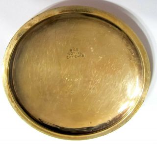 RUNNING - 1893 - 18S ROCKFORD 17J GR 62 GOLD FILLED POCKET WATCH (C4) 6