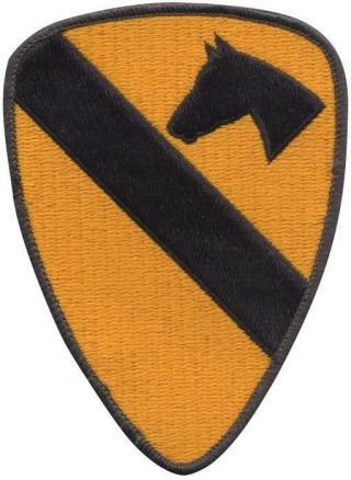 Us Army First Calvary Embroidered Patch 3 - 7/8 " X 5 - 1/4 "