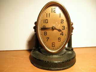 Vintage Waterbury Swivel Desk Clock