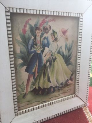 Antique Vintage 30 ' s 40 ' s GONE WITH THE WIND Lambert Products Framed Art Prints 7
