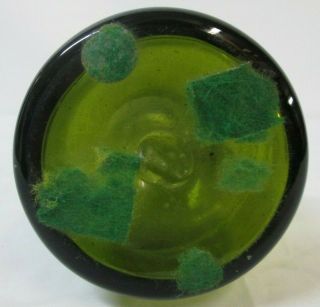 Vintage Mid Century Modern BLENKO Green Art Glass Pitcher 6