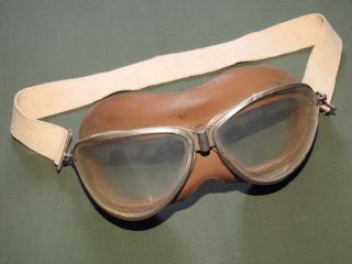 US Navy USMC Marine WW2 F4U CORSAIR F6F HELLCAT PILOT SEESALL FLIGHT GOGGLES Vtg 2