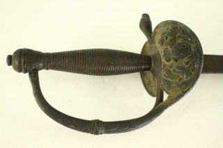 Antique Military Spanish American War Era Toledo Spain Sword Dog Head Finial