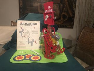 Old Toy Vintage Antique Ideal Mr.  Machine W/ Instructions 1960