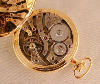 106 YEARS OLD E.  HOWARD 23j SERIES 8 14k GOLD FILLED OPEN FACE GREAT POCKET WATCH 10