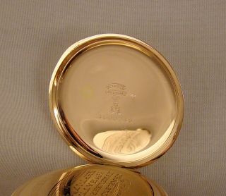 106 YEARS OLD E.  HOWARD 23j SERIES 8 14k GOLD FILLED OPEN FACE GREAT POCKET WATCH 11