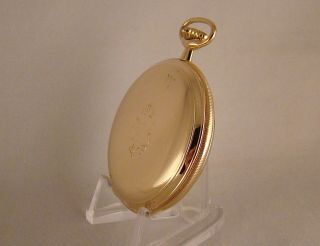 106 YEARS OLD E.  HOWARD 23j SERIES 8 14k GOLD FILLED OPEN FACE GREAT POCKET WATCH 2