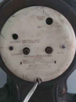 Rare Vintage United Electric Clock Corp N.  Y Bronze Nautical Ship Captain clock 5