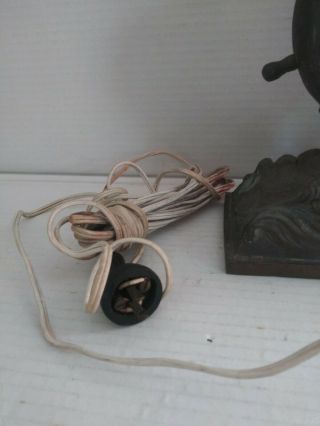 Rare Vintage United Electric Clock Corp N.  Y Bronze Nautical Ship Captain clock 6