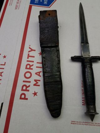 CASE V - 42 Fighting Military Knife WWII with Sheath Devils Brigade 10