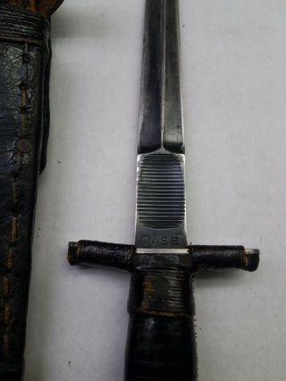 CASE V - 42 Fighting Military Knife WWII with Sheath Devils Brigade 2