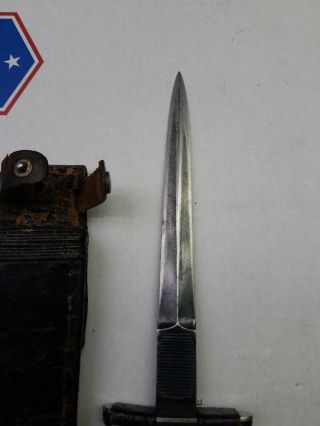 CASE V - 42 Fighting Military Knife WWII with Sheath Devils Brigade 4