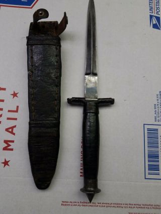 CASE V - 42 Fighting Military Knife WWII with Sheath Devils Brigade 7